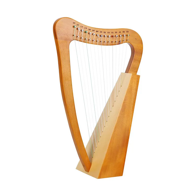 Factory Direct Sales 8-string 15-string Mahogany 19-string Veneer Harp 23-tone Log