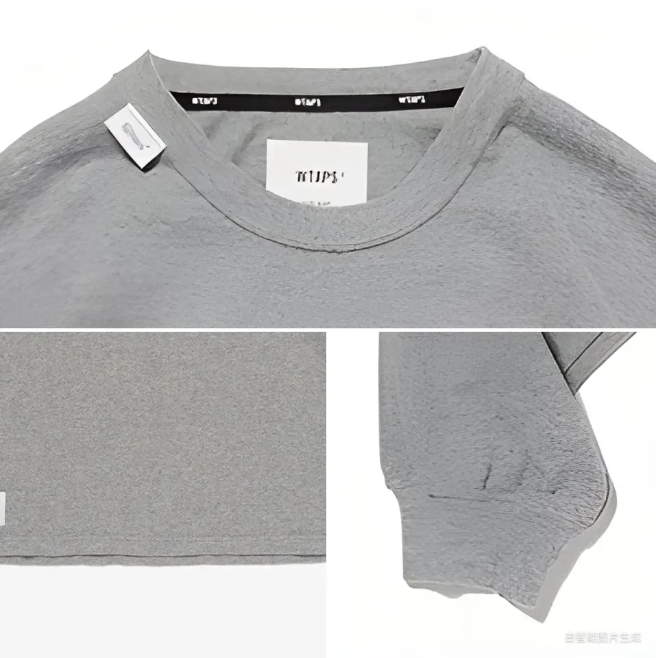 WTAPS Heavyweight Cotton Long Sleeve T-Shirt Men 2026 Autumn Solid Color Pocket Tee Loose Fit Casual Streetwear Top view 6