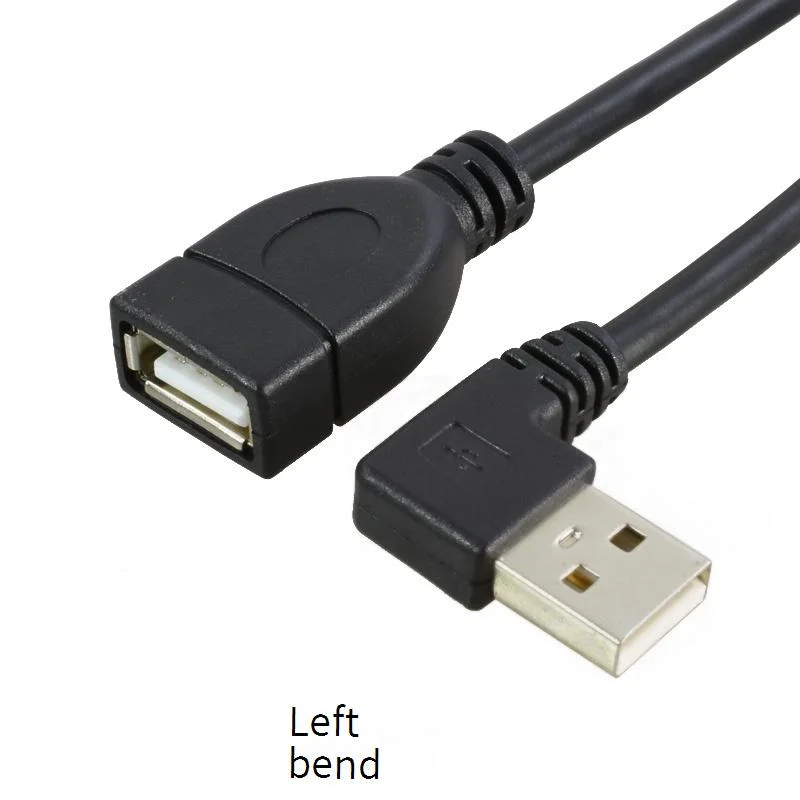 90 Degree USB 3.0/2.0 Male to Female Adapter Cable Angle Extension Extender 5Gbps Fast Transmission Left/Right/Up/Down