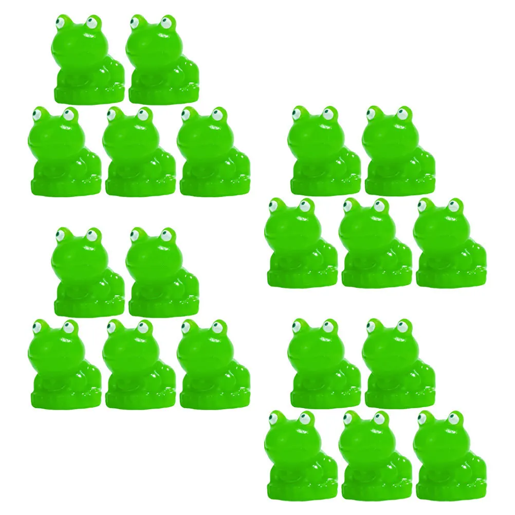 

20pcs Micro Landscape Frog Figurines Resin Mini Frogs Cute Animal Ornaments For Garden Home Office Decor Fairy Terrarium Craft