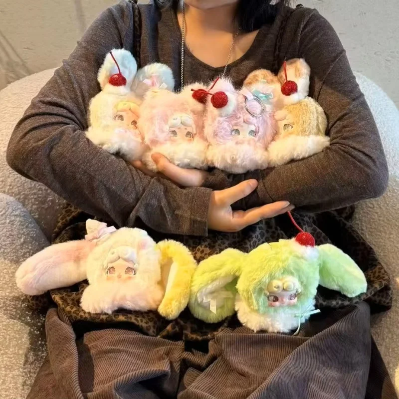 

100% натуральная Lucky Deer Nai Good Night Little Rabbit - Fluffy Ice Series слепая коробка, плюшевая кукла, фигурка, модная игрушка, украшения, подарок