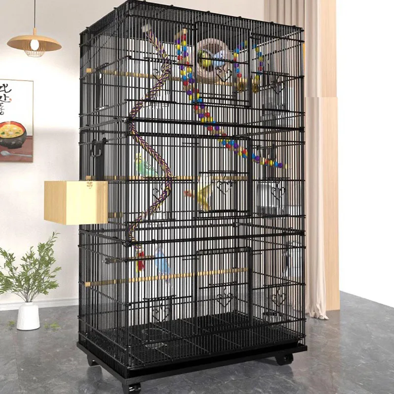 Parrot Metal Bird Cage Perches Accessories Lovebird Pigeons Bird House Outdoor Parakeet Maisons Et Habitats Outdoor Garden Hut