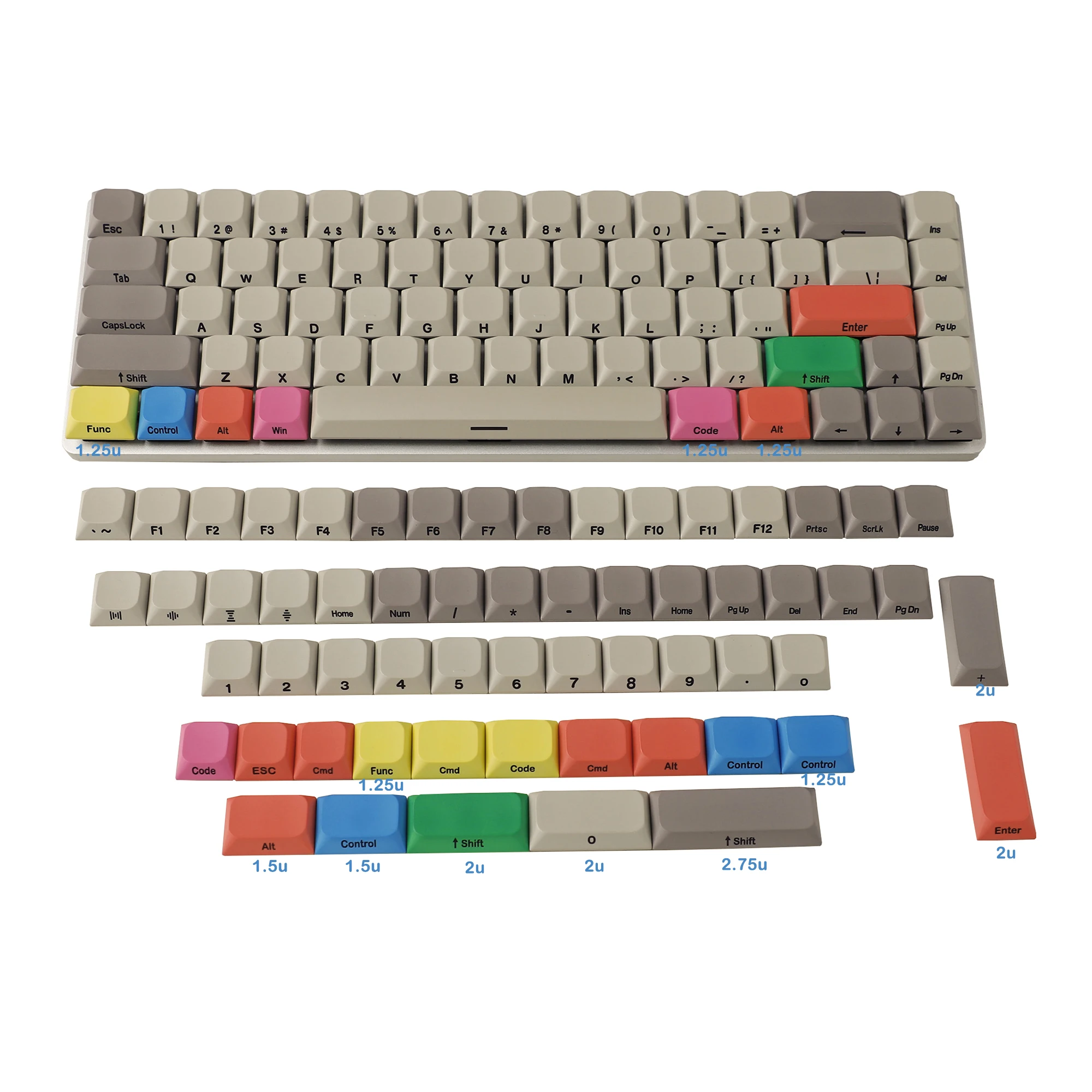 Ymin キープ YMDK 127色 メカニカルキーボード用 PBTキーキャップ