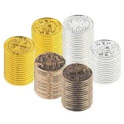 10/20/50pcs Plastic Pirate Coin Cross Treasure Pattern Child Birthday Gift Party Supplies Kids Party Decor Fake Treasure Toys