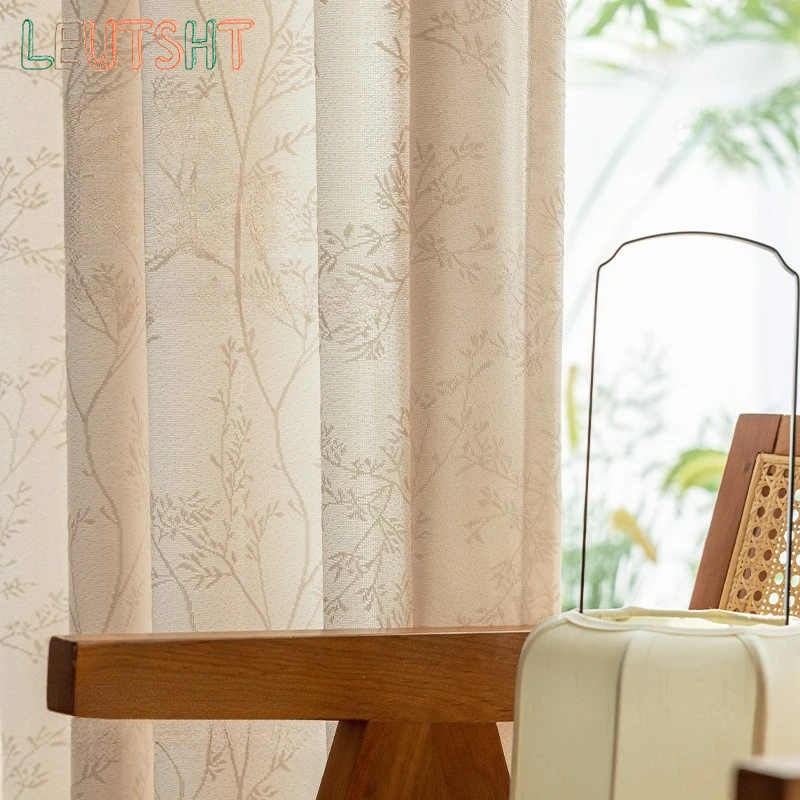 Japanese Style Sun Protection Insulating Gauze Curtain Mirror Veil Light-proof Opaque People Study Living Room Balcony