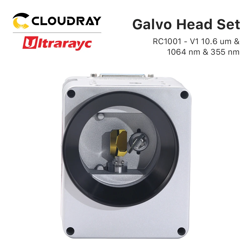 Ultrarayc RC1001 Quét Galvo Bộ Đầu 10Mm Điện Kế Máy Quét 10.6um & 1064nm & 355nm Với Nguồn Điện Cung Cấp Cho Sợi đánh Dấu
