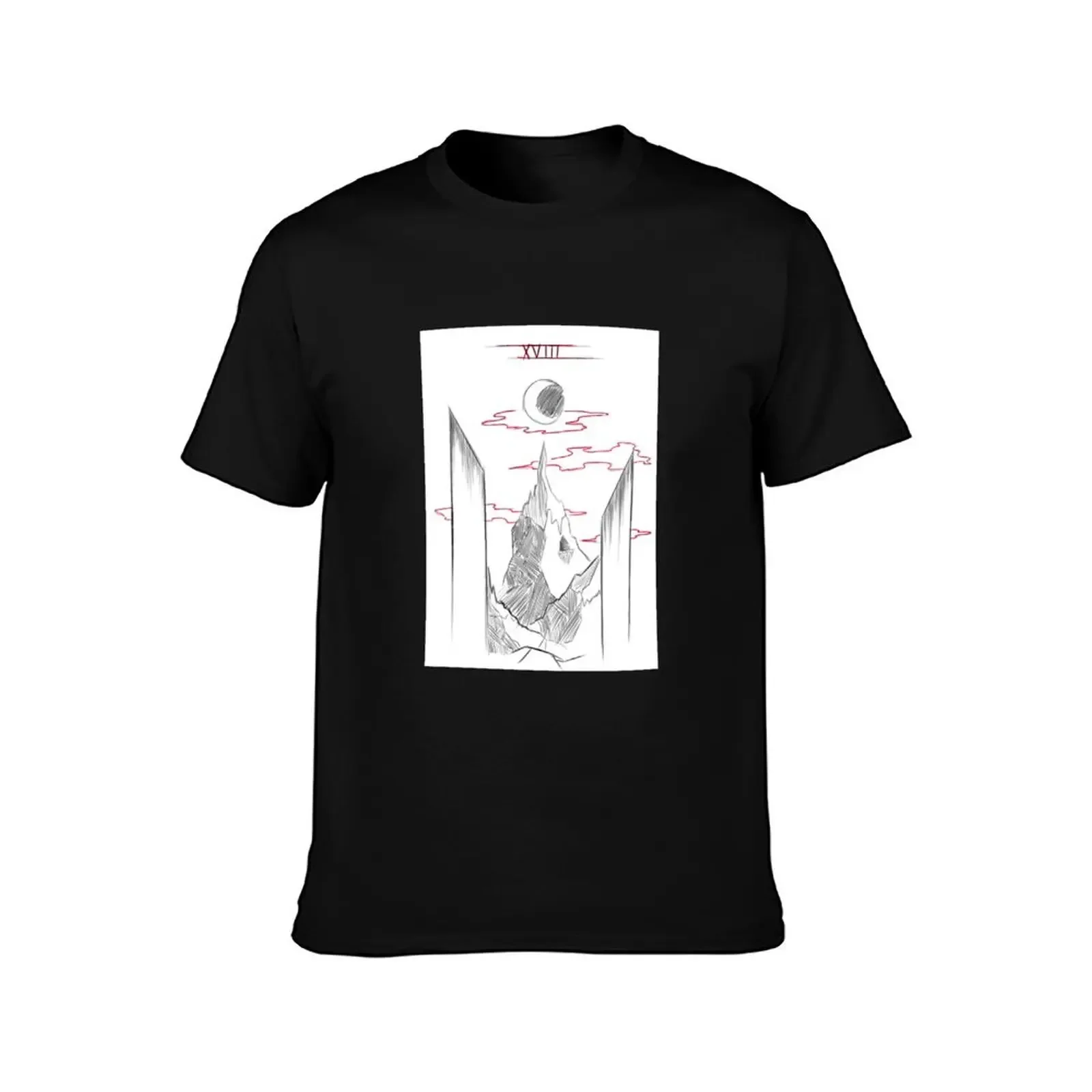 The Moon Tarot T-Shirt sweat oversized graphic tee graphic t shirts for a boy t shirts men