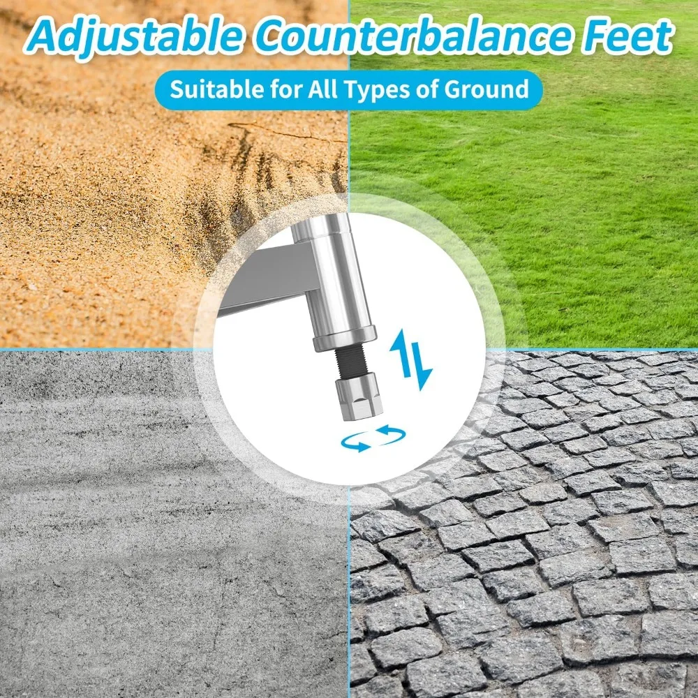 حوض أدوات قائم بذاته من مادة البولي بروبيلين مع استنزاف وصنبور، أبيض، مقاس واحد، مثالي للاستخدام المنزلي والتجاري