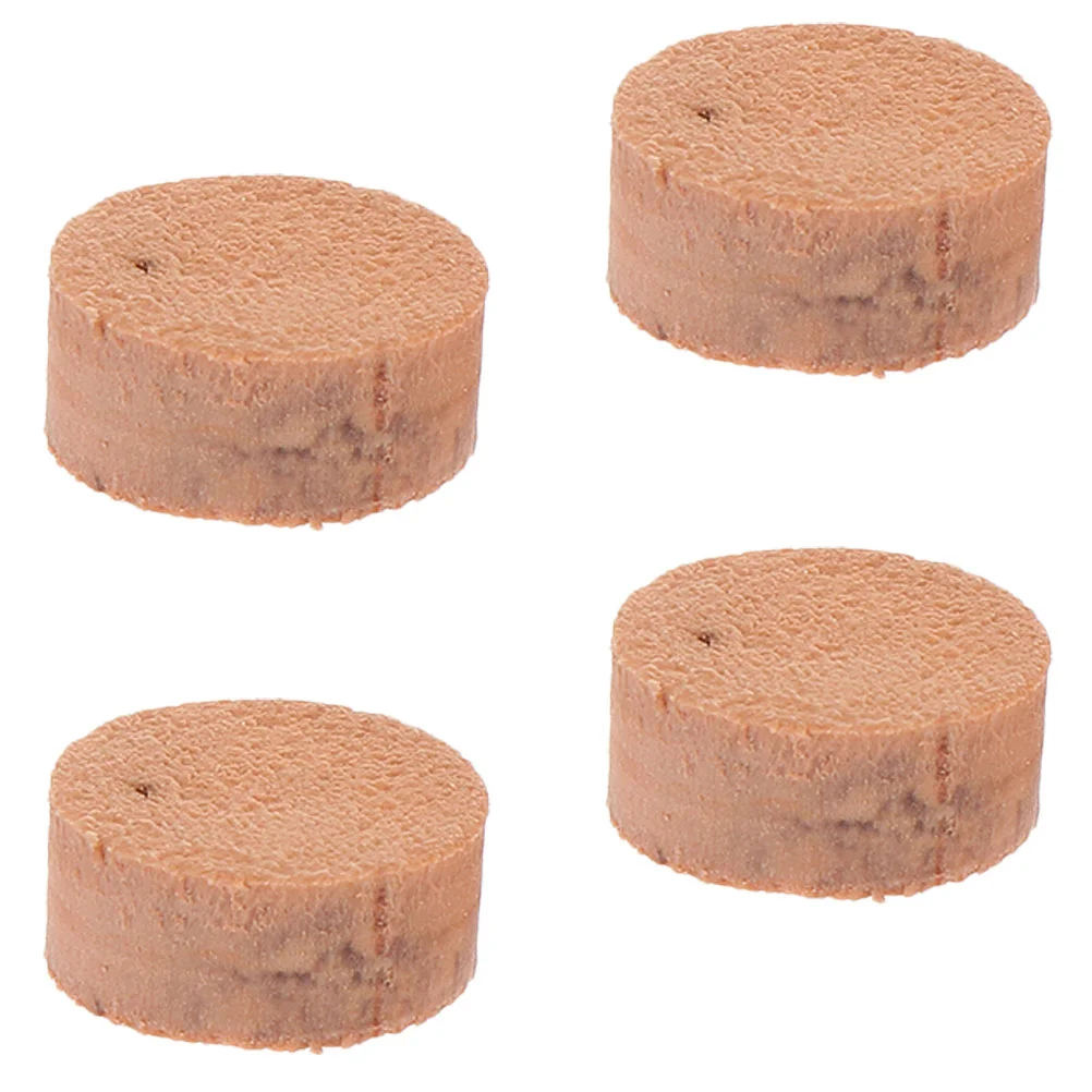 

4 Pcs Drain Valve Pad Trombone Accessories Tuba Replacement Musical Cork Cushion Corks Keyboards Water Accessory Part Wooden