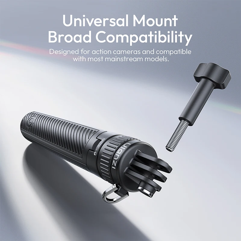 ​ Ulanzi MT92 Kamera Sportowa z Funkcją Selfie Stick 2w1, Statyw do Selfie Stick dla DJI, GoPro, do Fotografii Plenerowej, Vlogów i Filmów