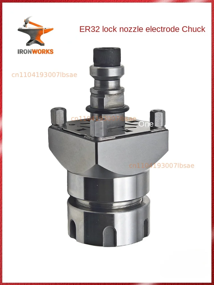 ER32 lock nozzle electrode chuck elastic collet 3R collet type threaded electrode nozzle copper male clamping seat