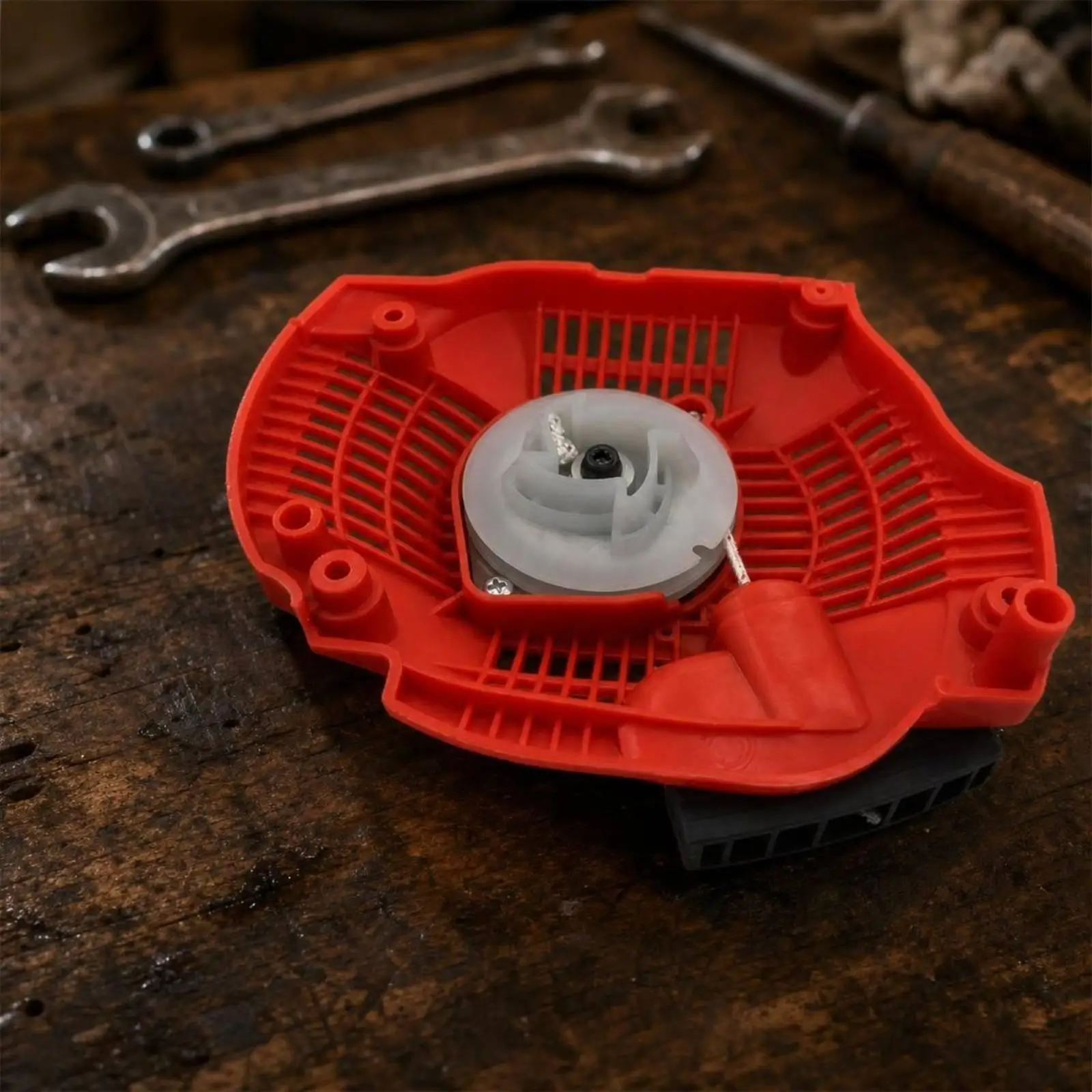 Durable Chainsaw Starter Assembly for 445 450 Saw Recoil Start Pulley with Grip Handle