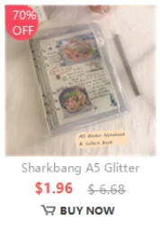 Sharkbang entworfener A5-Ordner, fester Einbandring, zum Sammeln von Büchern, Tagebüchern, Nachfüllungen, Schachbrett, Verband, Postkarten, Aufkleber, Organizer – Detail 4
