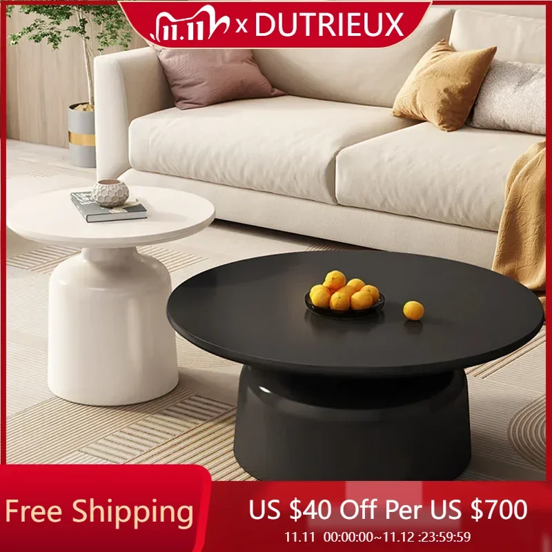 

Acrylic Cute Coffee Table Cheap Clear Round Simple Luxury Accessories Decoration Side Table Italian Couchtisch Patio Furniture