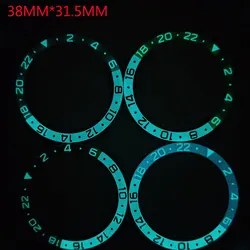 38MM * 31.5MM Case Outer Ring SKX007 SKx011 Diver Watch All Night Glow Resin Ring Mouth Watch Accessory Replacement