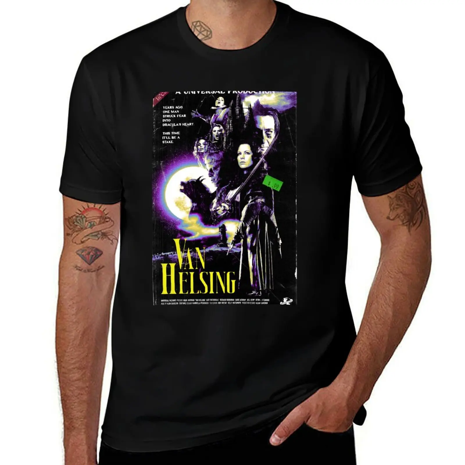 

Van Helsing Movie Poster T-Shirt man clothes street wear quick-drying plus size clothes shirts men graphic