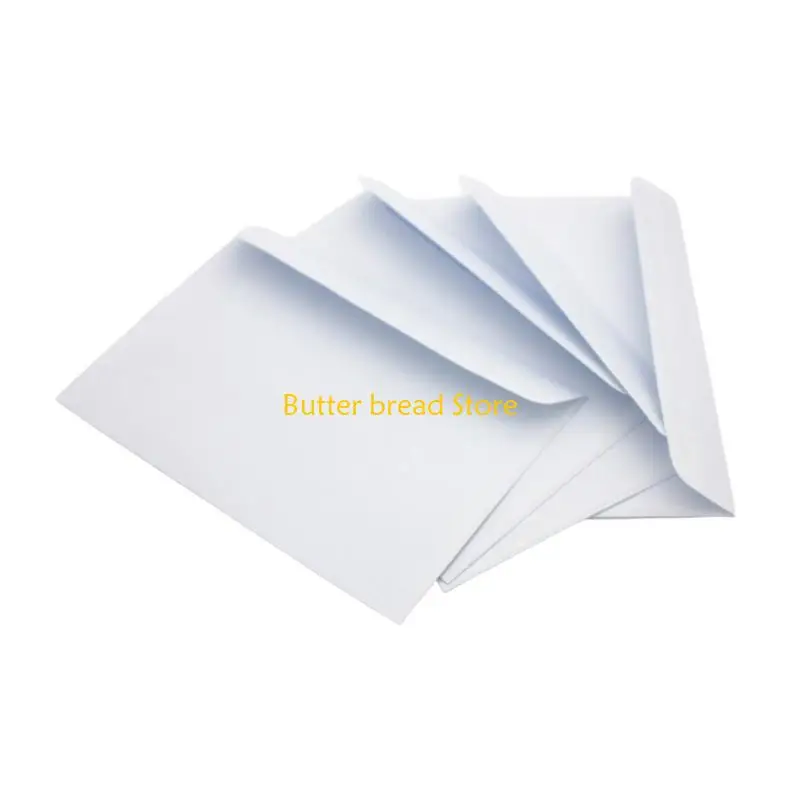 

W89C 50Pcs/Pack Business Envelopes Adhesive Sealing Paper Durability For Sensitive Mailings