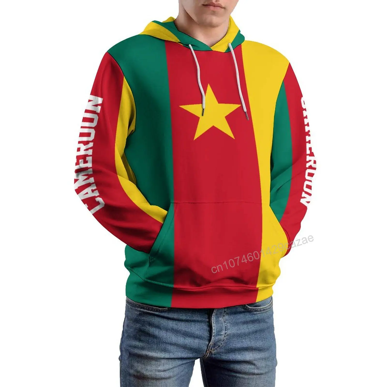 Cameroon Country Flag 3D Hoodie Polyester Cool Men Women Harajuku Sweatshirt Unisex Casual Pullover Hoodies