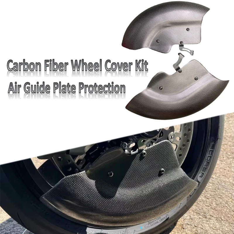 

For Aprilia RS V4 Carbon Fiber Motorcycle Modification Accessories Front Brake Caliper Heat Dissipation Guide Wheel Cover Kits