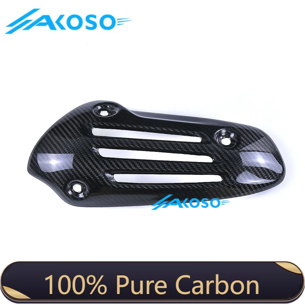 

100% Full Dry 3K Carbon Fiber Exhaust Cover Motorcycle Fairings Kit For Vespa Sprint 150