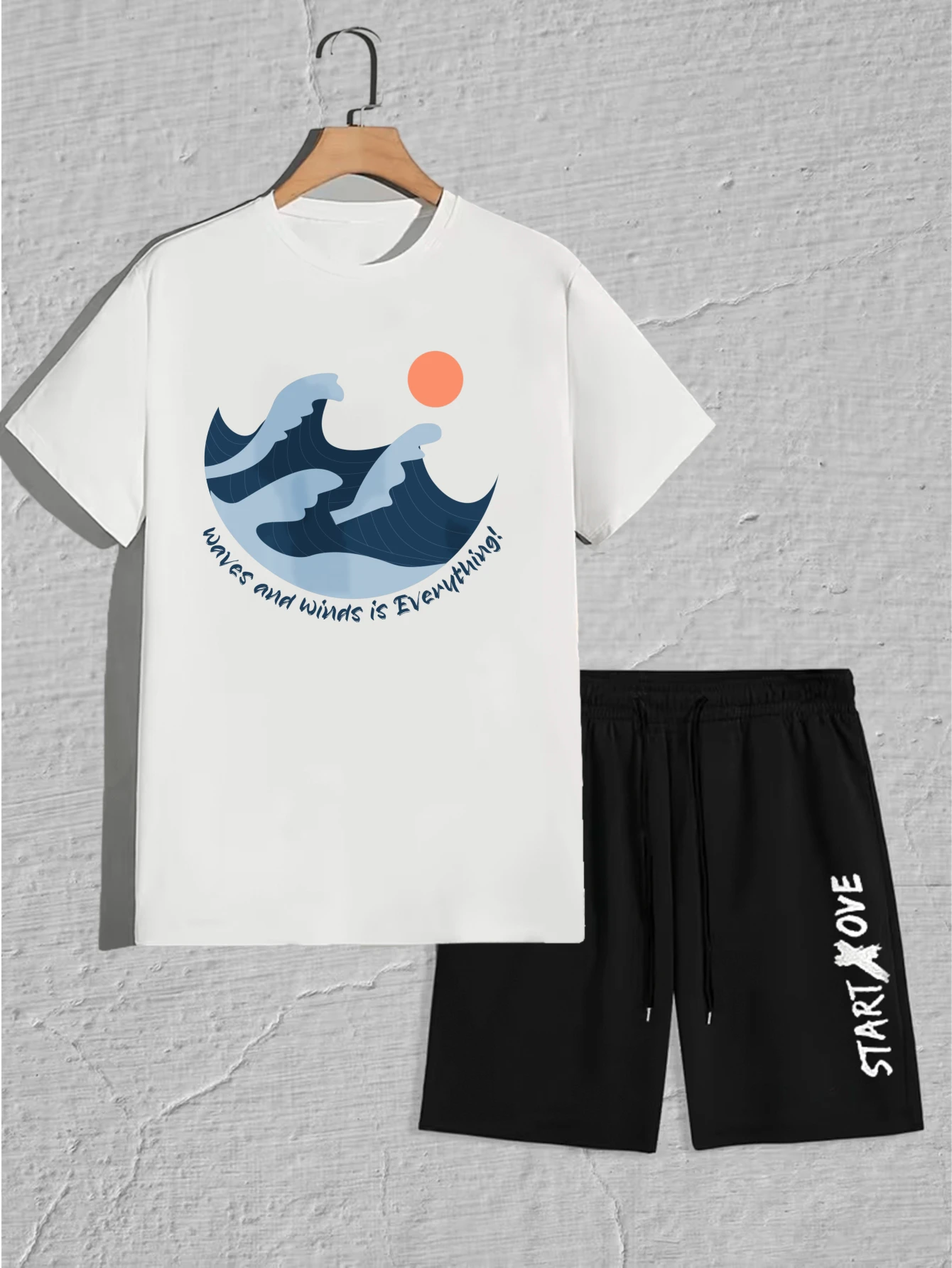 

Мужской комплект, летняя мужская одежда 2025 года, капельная одежда с графическим рисунком, дышащий мужской комплект с принтом, мужские костюмы, комплект мужской одежды