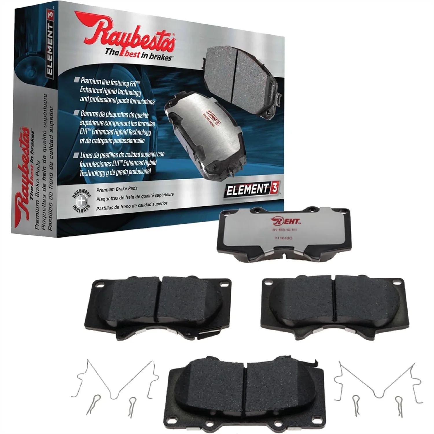 

Rear Brake Pad for Cadillac Escalade, Chevrolet Silverado Suburban Tahoe, GMC Sierra Yukon - Ceramic & Semi-Metallic, Noise