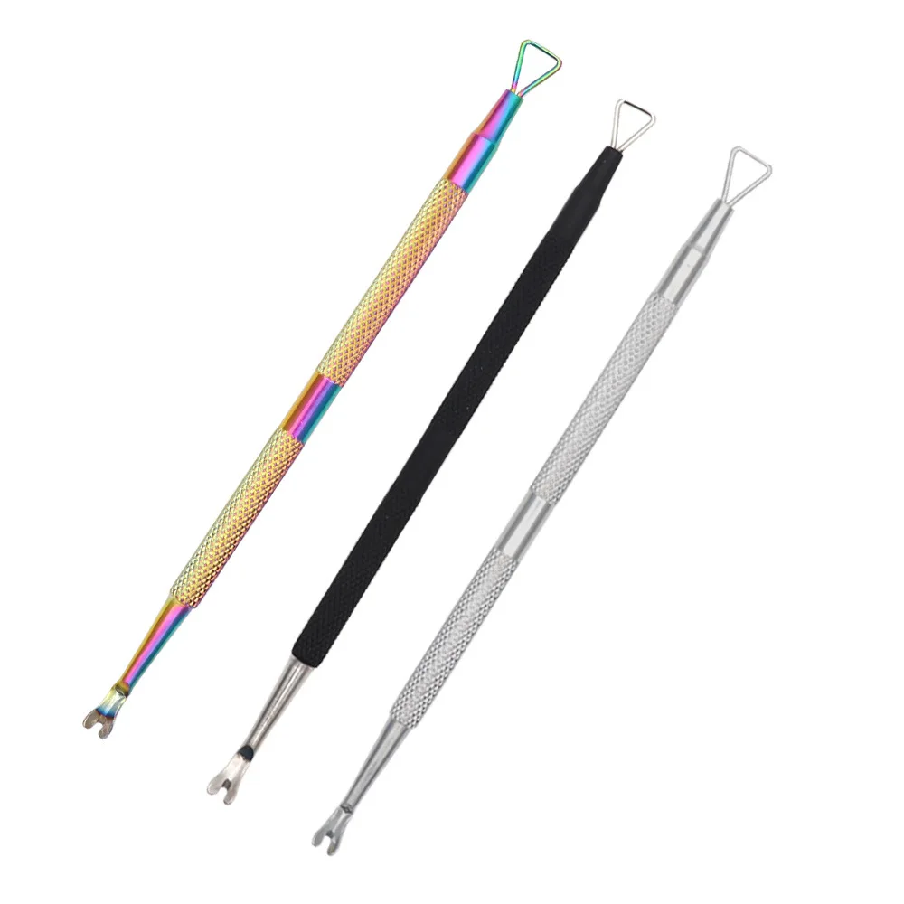 Double-Ended Cuticle Pusher Dead Skin Remover Exfoliating Culticle Pusher Removing Stainless Steel Stick Rod Manicure Nails Tool