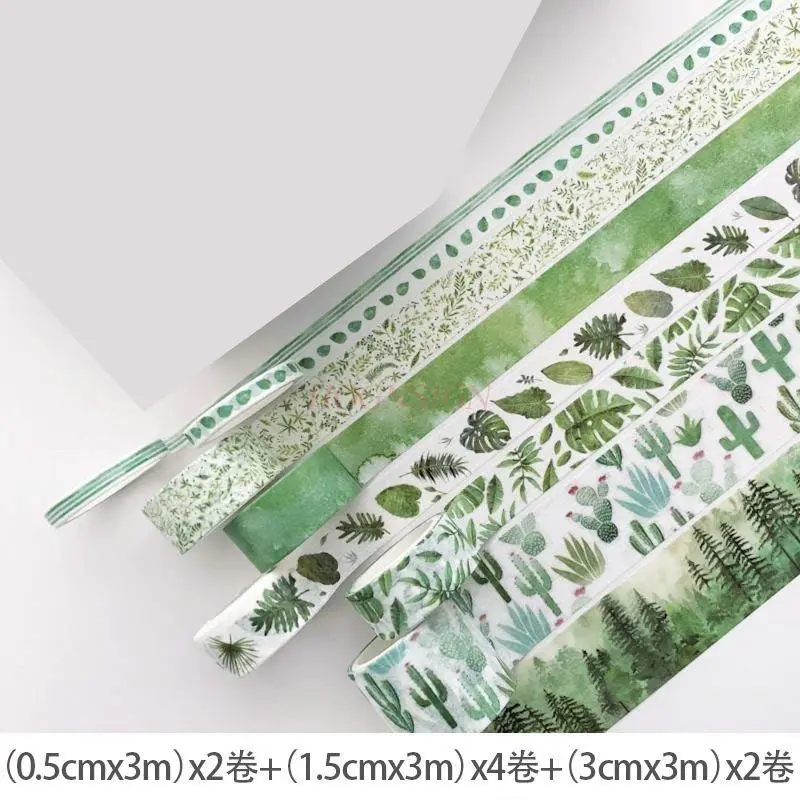 

8 рулонов/набор ленты, милая декоративная клейкая лента