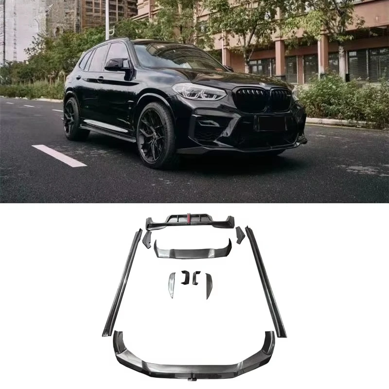 

Carbon Fiber Car Bumper Carbon Fiber Front Lip Diffuser Side Skirt Body Kit for X3M F97 Competition Body Kit 2019+custom