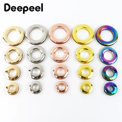 4/10Pcs Deepeel 10-25mm Metal O Ring Eyelet Buckle Screw Grommet Handbag Connect Clasp Bag Strap Belt Craft DIY Bags Accessories