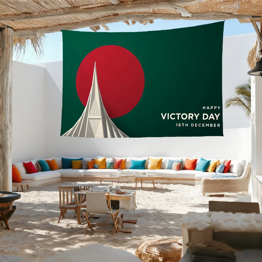 Victory day flag Durable Outdoor Indoor Patio Festive Decoration Classic Design Pole Wall Room Banner