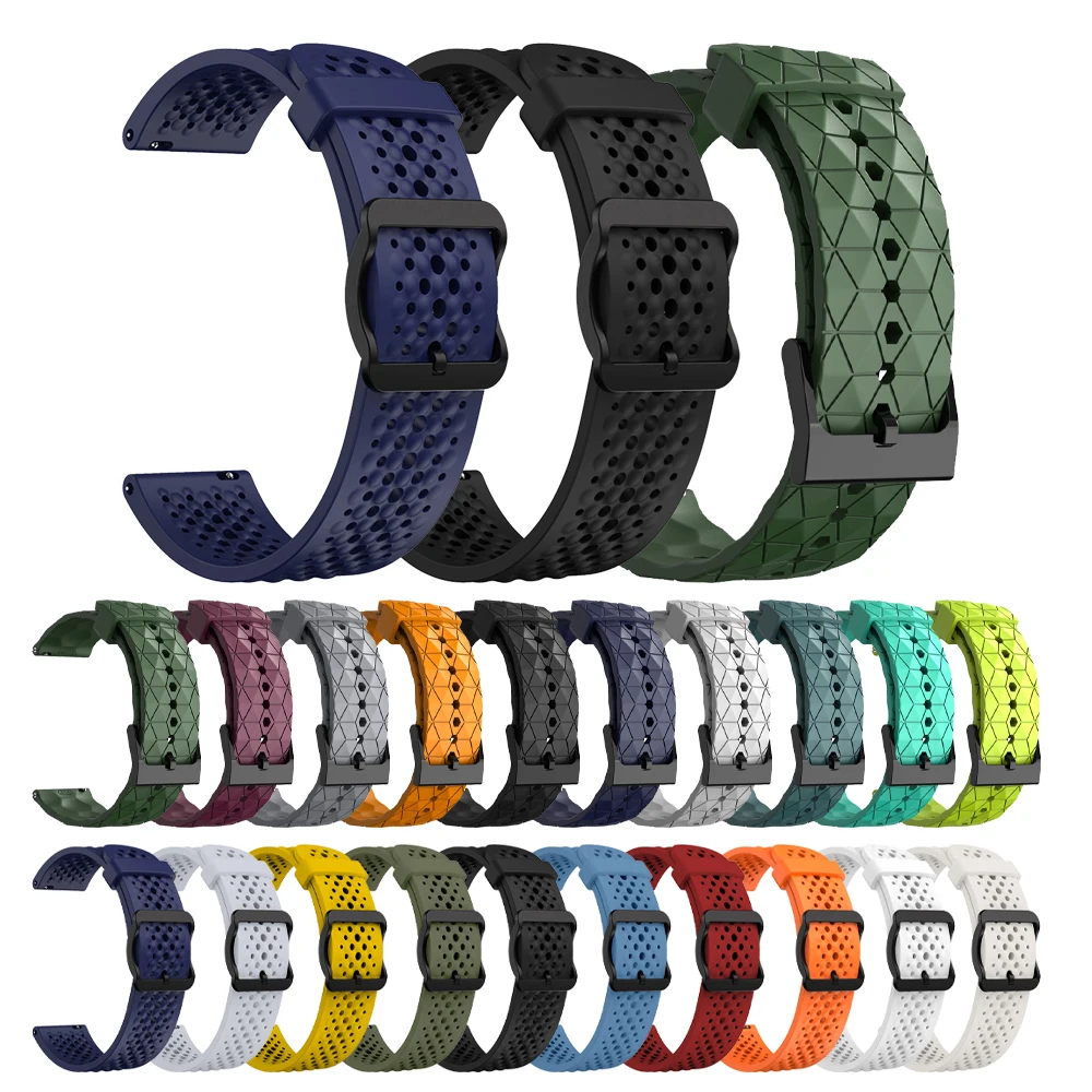 Cinturino in Silicone traspirante per Xiaomi Band Watch S3/S2 46mm 42mm/S1 Pro Active 22mm bracciale da esterno Correa accessori cinturino