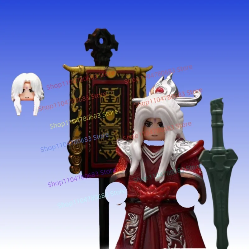 mini-figura-moc-wang-lin-estilo-chines-de-renegade-immortal-modelo-montavel-ornamento-brinquedo-de-anime-e-desenho-animado-personagem-de-acao-presente