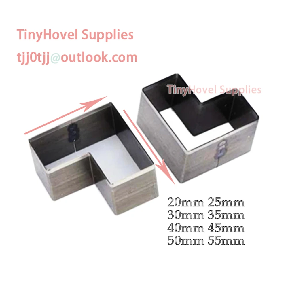 20mm-100mm Orthogonal Steel Rule Die Cut, Steel Cutting Mold for Leather, Steel Punch -Cutter for leather crafts