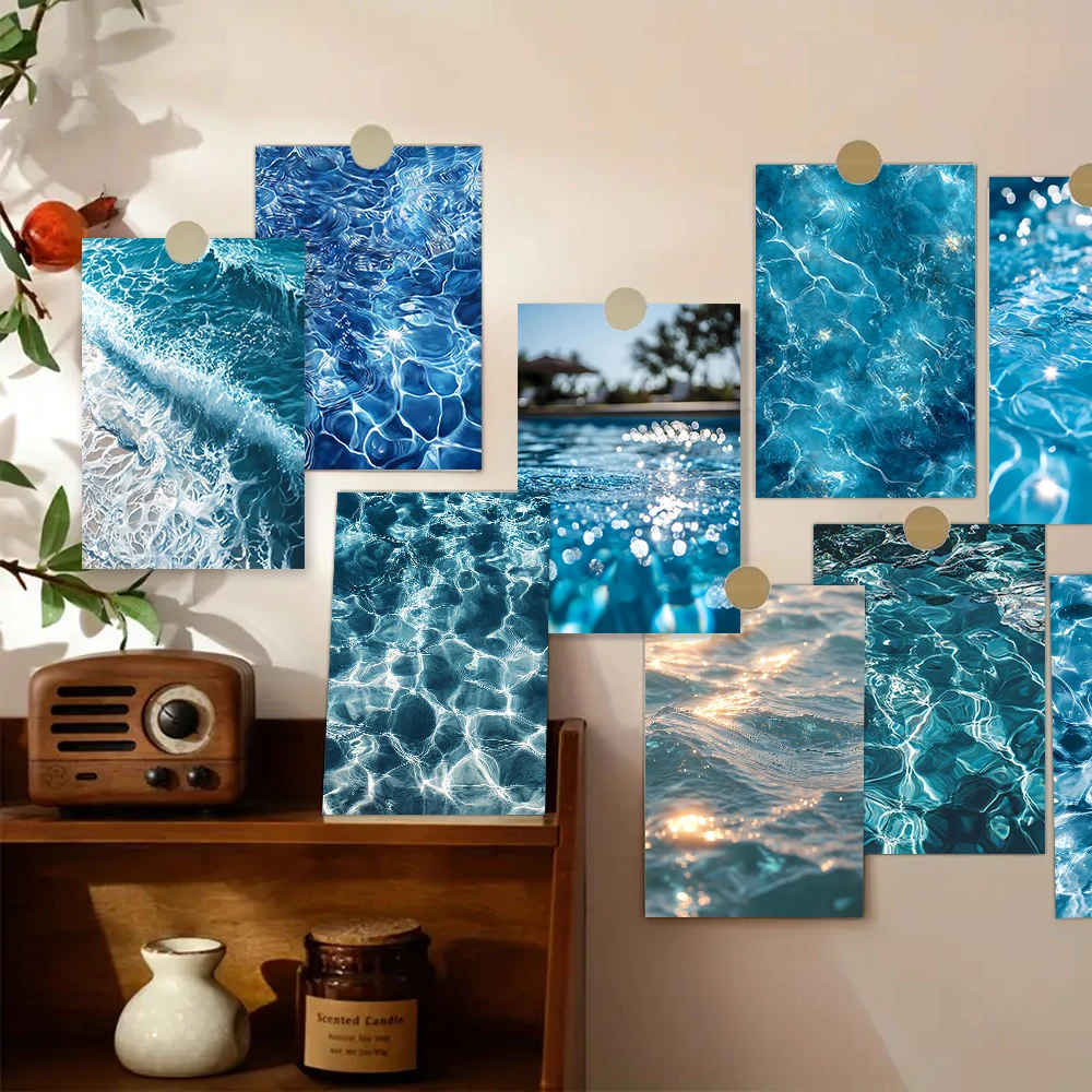32pcs, Sea Scenery Postcards, Wall Stickers, Mailing Cards, Greeting Cards, DIY Postcards, Souvenir Postcards, Decoration Produc image 4