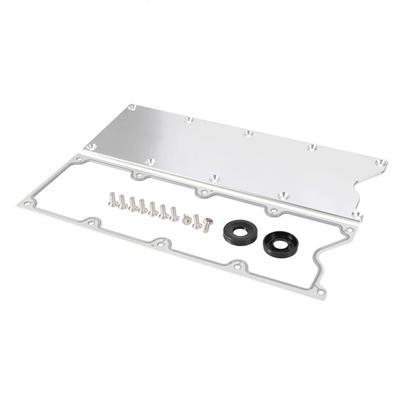 LS Gen 4 Valley Pan Cover Plate With Gasket Bolts Kit Parts For LSX LS1 LM7 LR4 LQ4 LS6 L59 LM33 LQ9 LM4, 12598832 12610141