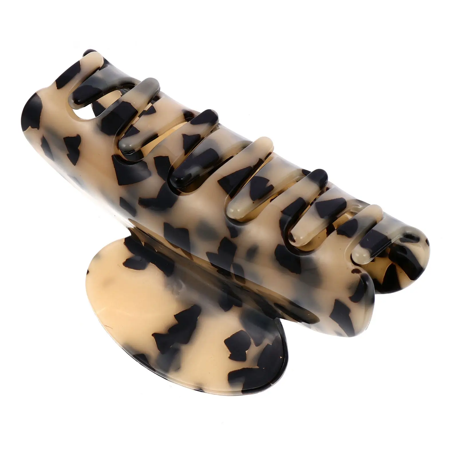 

1Pcs Retro Marble Design Hair Claw Acrylic Toothed Clip for Women Ponytail Holder Elegant Female Jaw Barrette Chic Gift