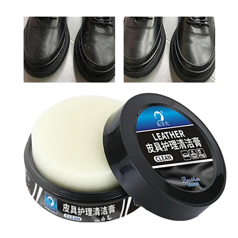 150g Leather Care Cream For Car Seat, Furniture Leave-in Cleansing Paste For Sofa, Leather Shoes & Jacket Strong Stain Remover