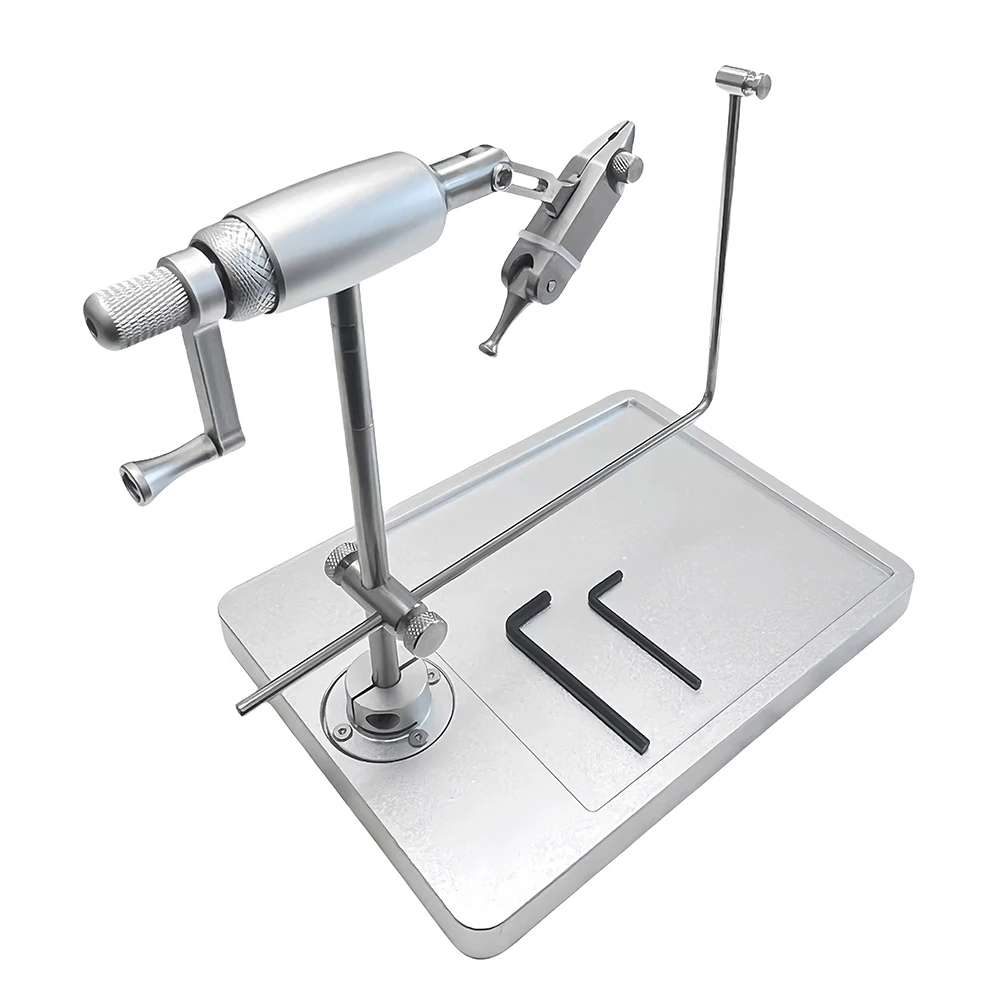Adjustable Fly Tying Station with Rotating Bobbin Tool – for Fly Tying, Jig, and Lure Making