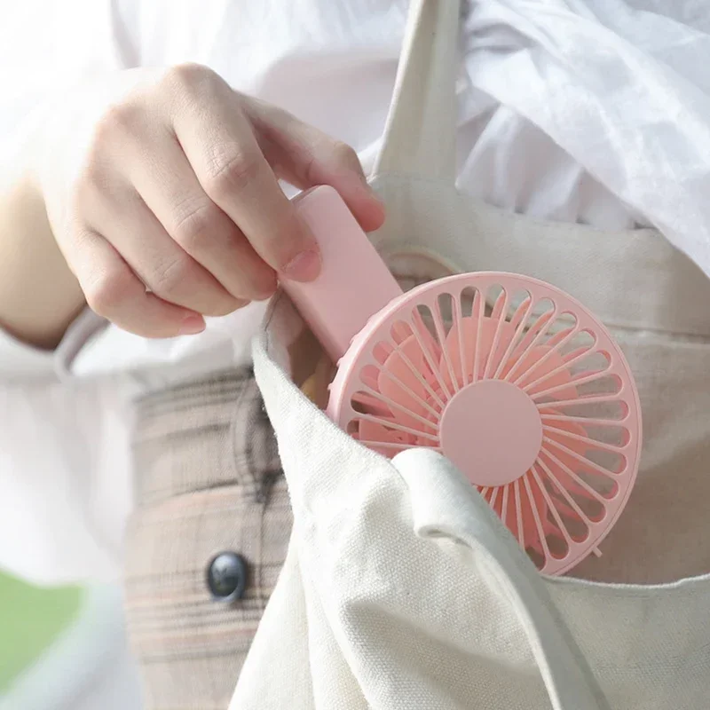 Face Fan USB Mini Packet Fan Student Air Facial Cooler Ventilator Rechargeable Fan Portable