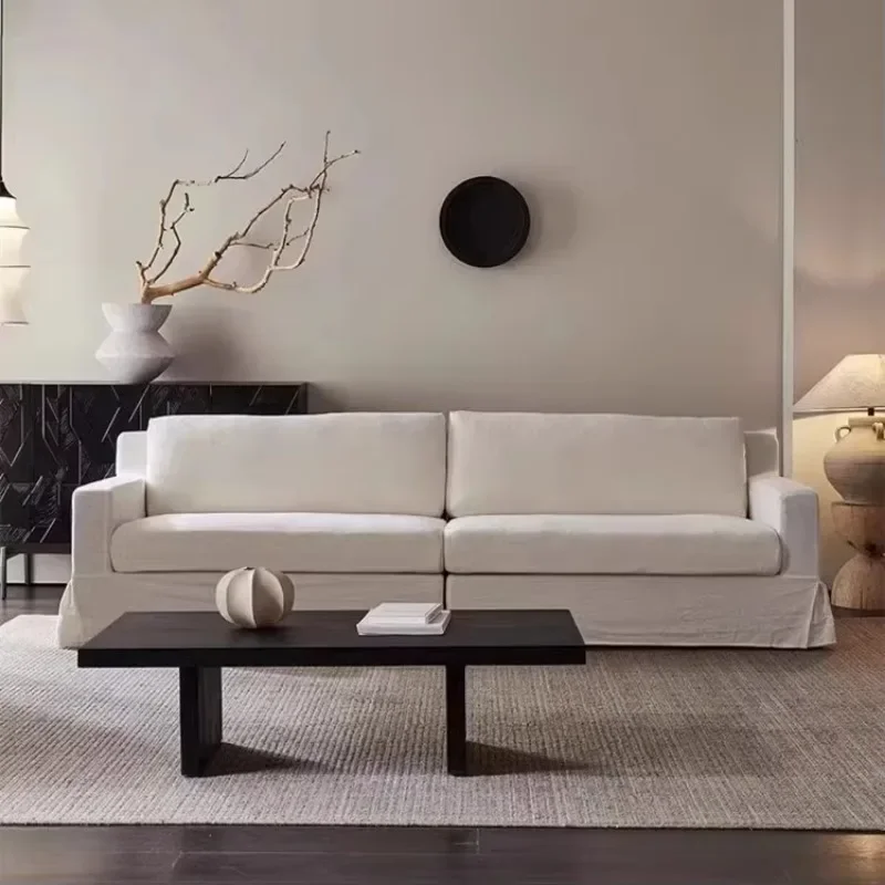 

Wabi Sabi Wind , tofu block module cotton, linen, removable and washable straight row