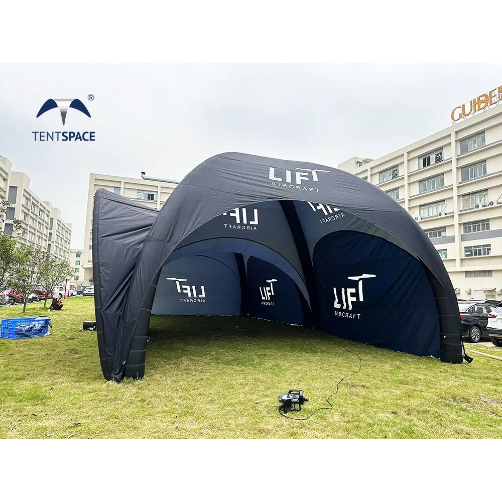 Custom china inflatable tents manufacturers Air Sealed inflatable folding tent Heat-transfer printing air tight inflatable tent