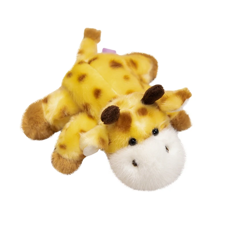 Kawaii Plush Animal Cartoon Panda Tiger Giraffe Turtle Stuffed Doll Refrigerator Sticker Creative Home Decoration Children Gift