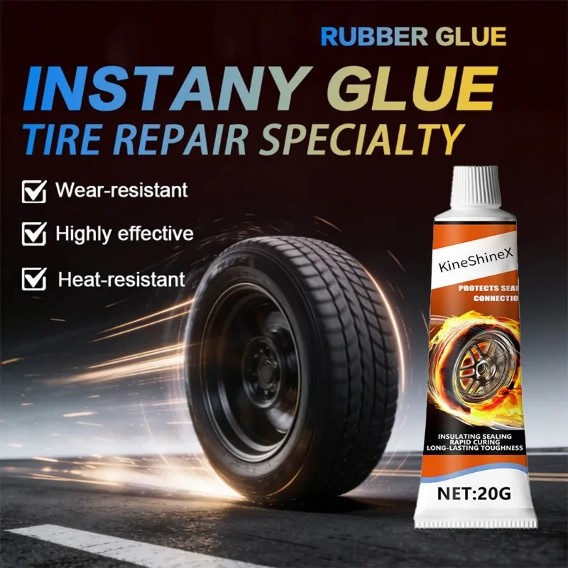 Tyre Repair Flexible Adhesive, Wear-Resistant Scratch & Crack Filler for Automotive Wheel Hub and Sealing Strip Leak Repair