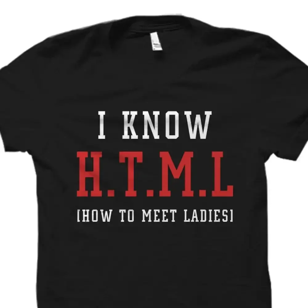 Programmer T Shirt Html Funny Programming Coder I Know Os4469