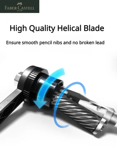 Imagen 2 del producto Faber Castell Artists Sacapuntas de lápiz de punta larga Manual para lápices de carbón artísticos/dibujo/lápices de dibujo puntos ajustables