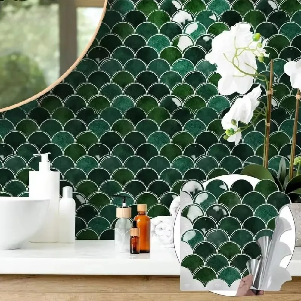Self Adhesive 3D Wall Stickers Waterproof Heat Resistant Imitation Wall Tiles PVC Peel and Stick Kitchen Backsplash