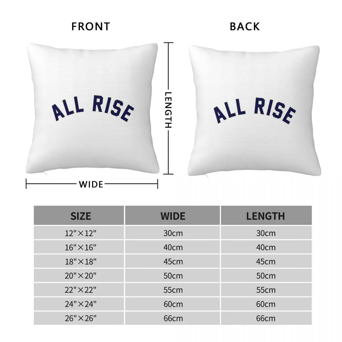 Aaron Judge All Rise Square Pillowcase Polyester Linen Velvet Pattern Zip Decorative Sofa Cushion Cover