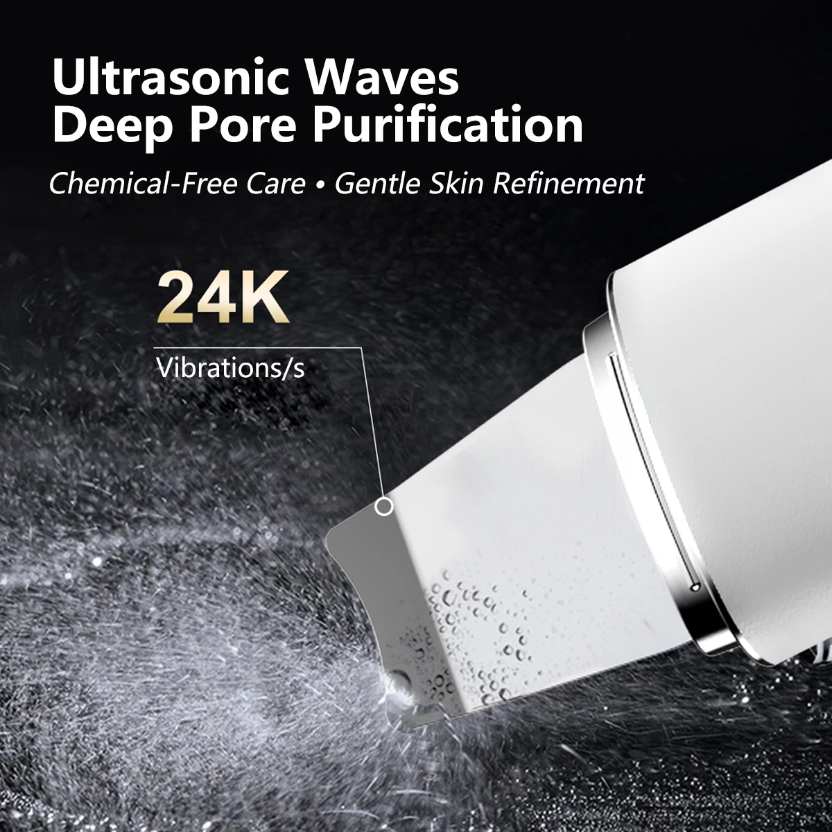 Ultrasonic Skin Scrubber Scrubber Deep Vibrate Facial Cleaner Shovel Face Scrubber Peeling Black Head Remover Facial Massager