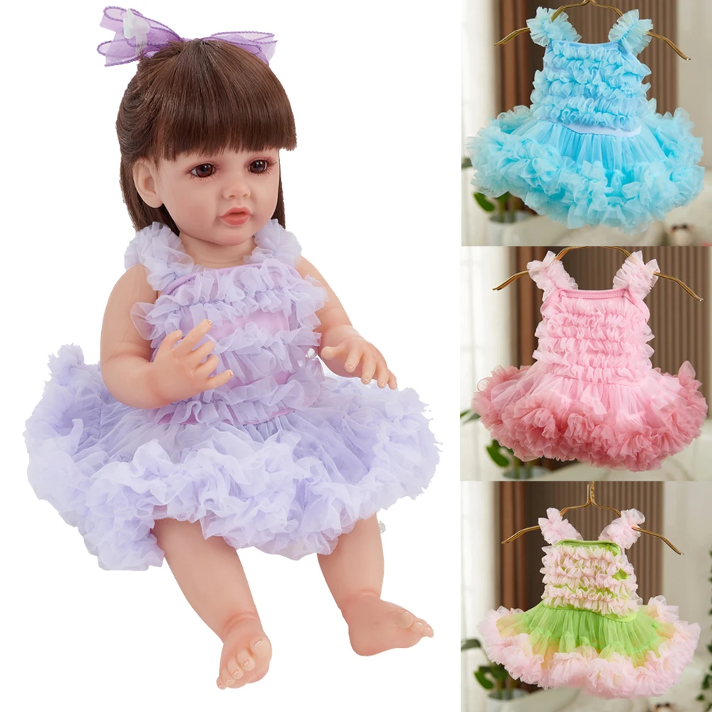 Doll Clothes Reborn Baby Dolls Clothes Dress 55cm/22in Accessories DIY Dress Up Fashion Doll Accessories